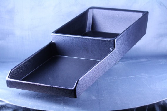 Black ABS Riser Bakery Tray